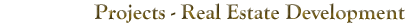 Real Estate Development Projects